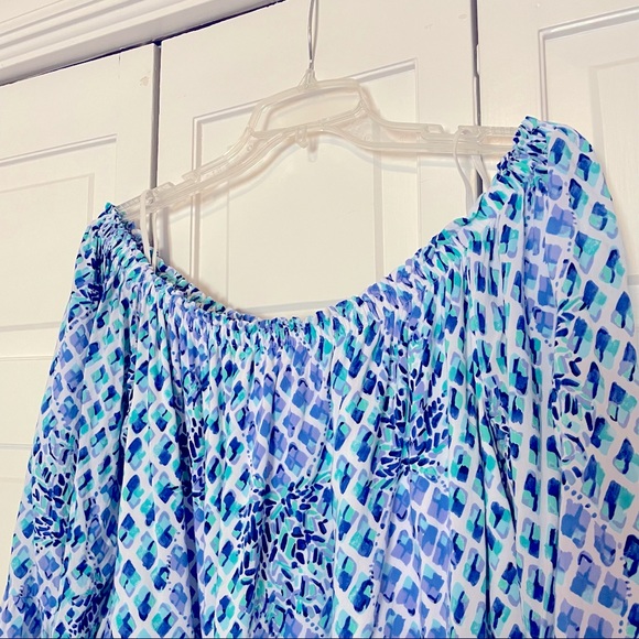 Lilly Pulitzer Nevie Off the Shoulder Dress - Picture 7 of 12